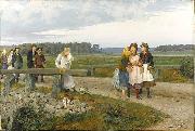 august malmstrom The Tell-Tale Sweden oil painting artist